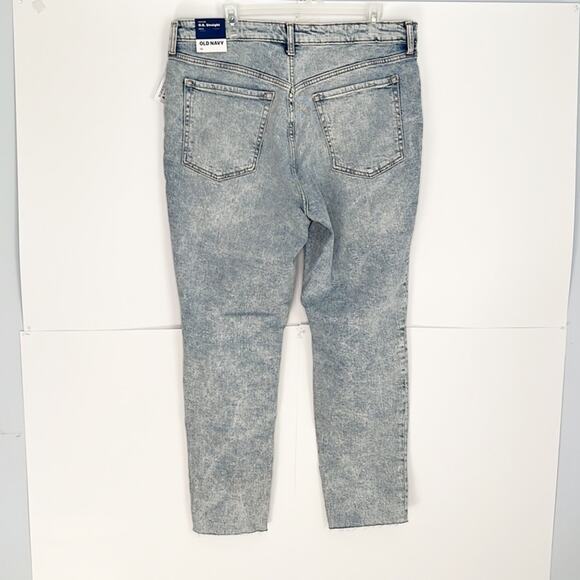 NWT Old Navy High Rise OG Straight Ankle Distressed Jeans - Picture 9 of 10